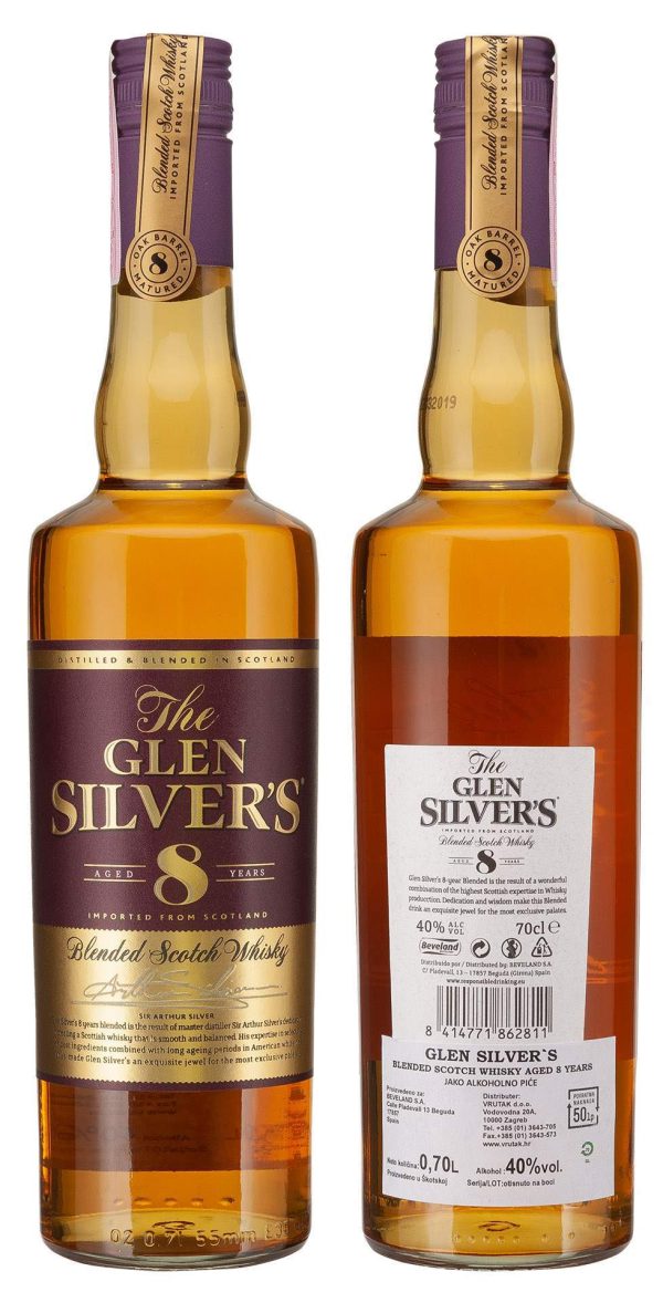 Glen Silver's Blended Scotch Whisky – 8 Years Old | 0.7L - Image 2