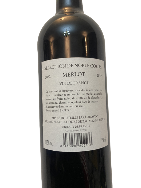 Sélection de Noble Cours Merlot 2022 – 75cl | 13.5% ABV - Image 4