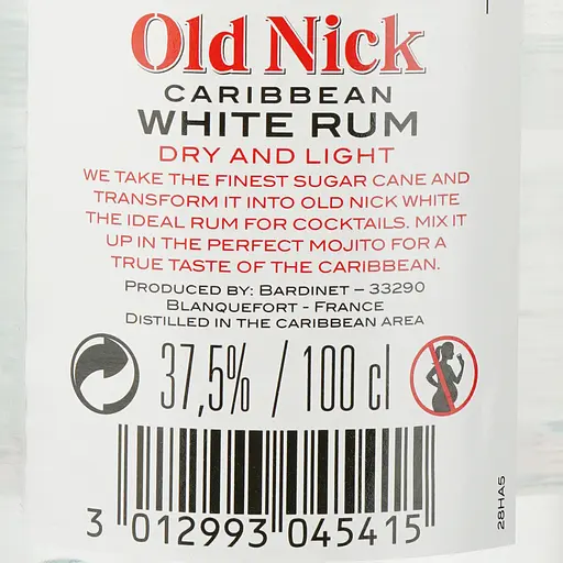 Old Nick Caribbean White Rum - Image 4